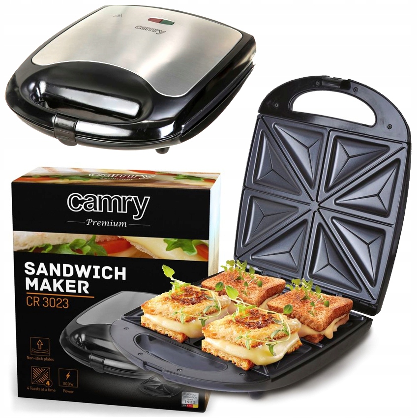 

Sandwich Opiekacz 8 Kanapek 1100W Camry CR3023