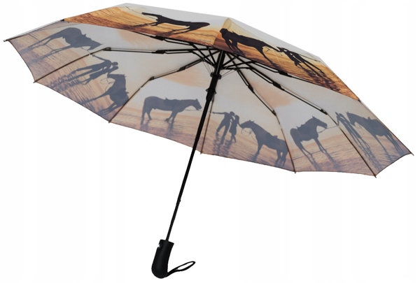 Parasolka składana konie 10 ramion wiatroodporna EAN (GTIN) 6942059019463