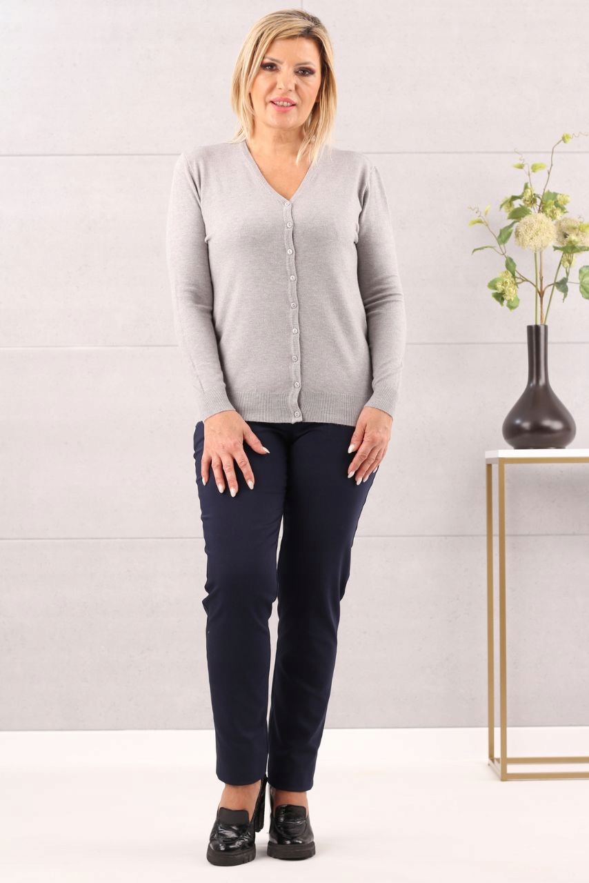 Sweter rozpinany damski narzutka Wzór dominujący bez wzoru