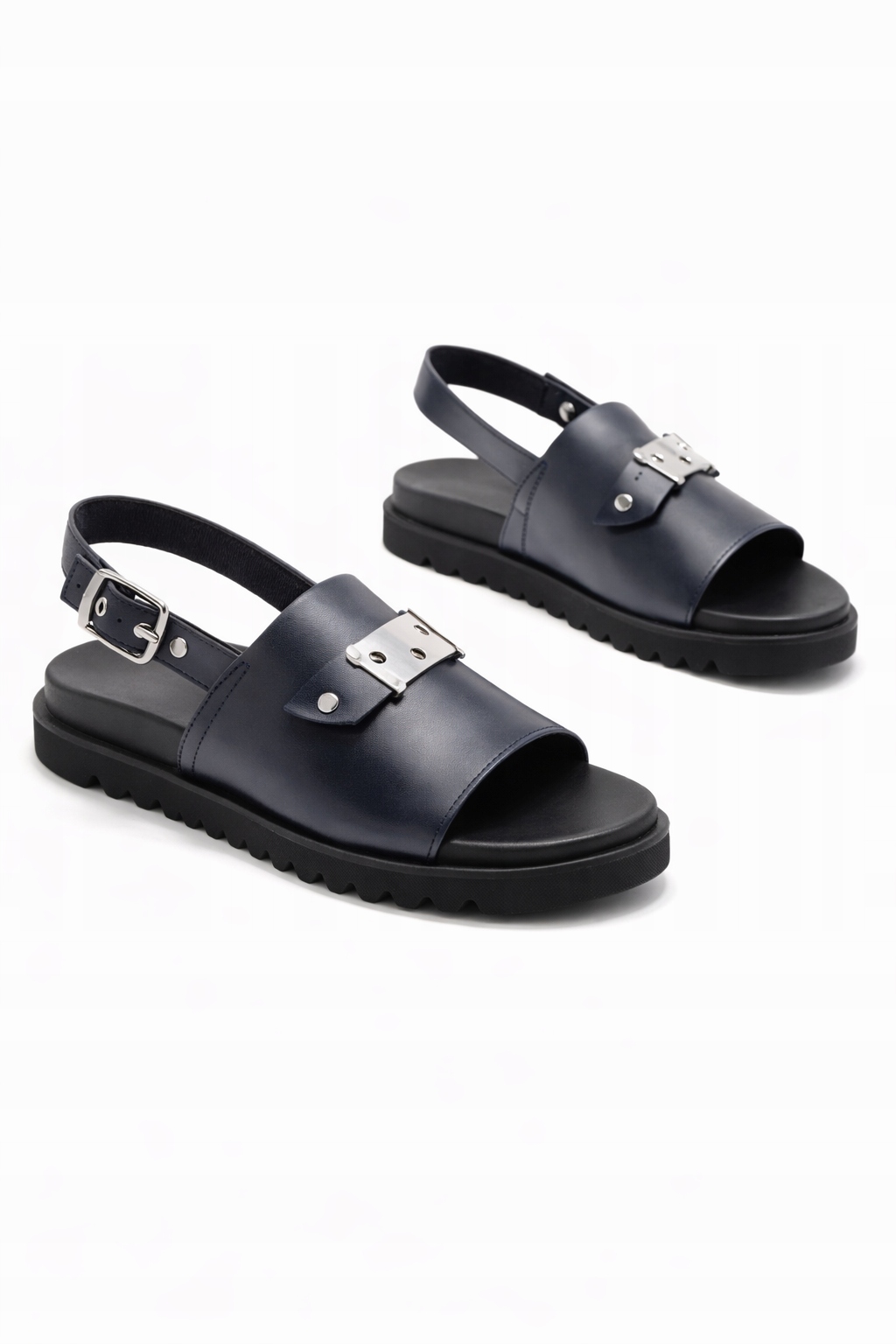 Surface Modré Klasické Sandály S Kovovým Visacím Zámkem 37 I4A