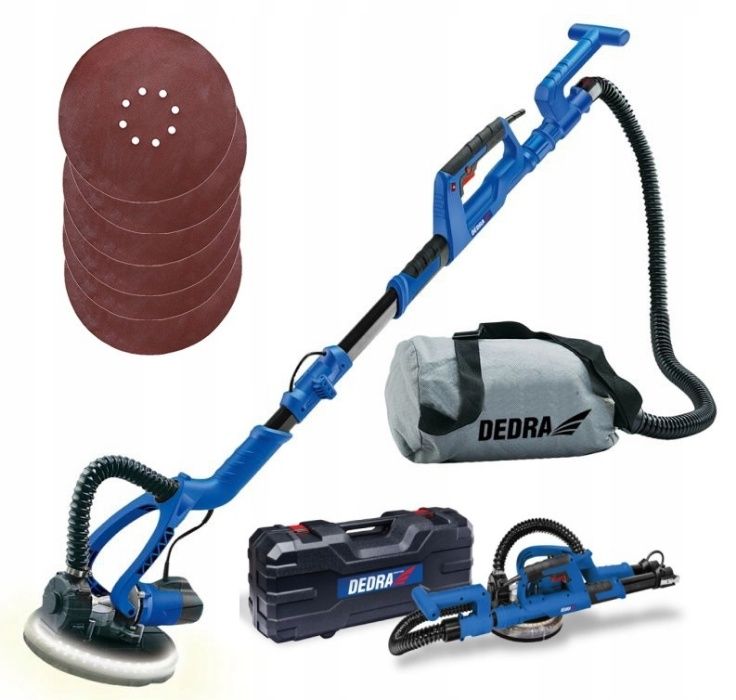 Szlifierka do gipsu gładzi Dedra DED7766 750W Led