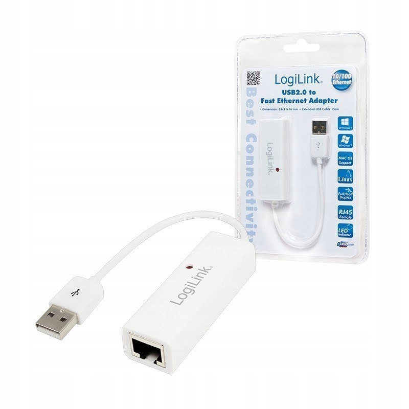 Logilink Fast Ethernet Usb 2.0 to RJ45 Adapter: Rj