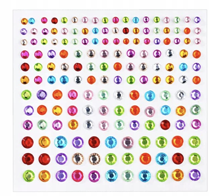 KRYSZTAŁKI NAKLEJKI TWARZ CYRKONIE DIAMENCIKI 3D