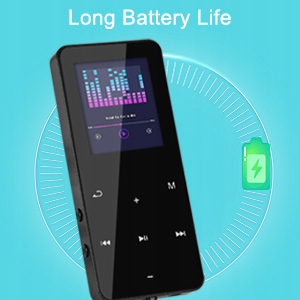 WYSOKA JAKOŚĆ ODTWARZACZ MP4 MP3 16GB BLUETOOTH 5.0 HIFI RADIO czarny Waga produktu 131 g