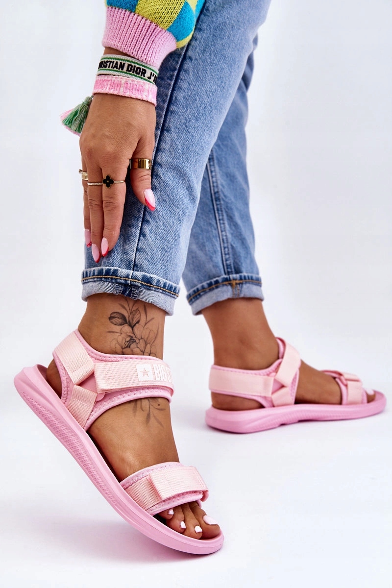 LEKKIE SPORTOWE SANDAŁY BIG STAR LL274729 RÓŻ 38 Płeć kobieta