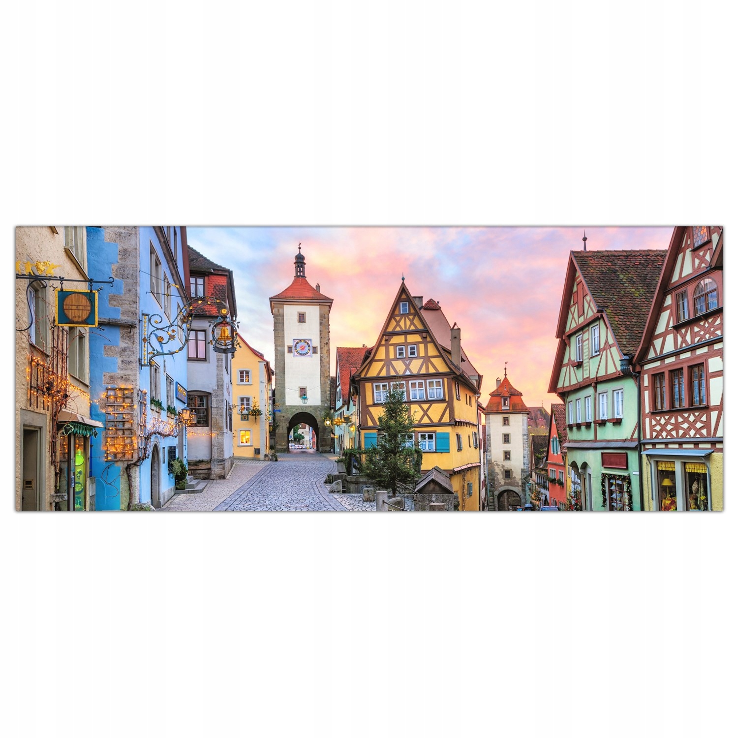 

Hartowany Obraz Szklany Domy Bawaria Miasto 125x50