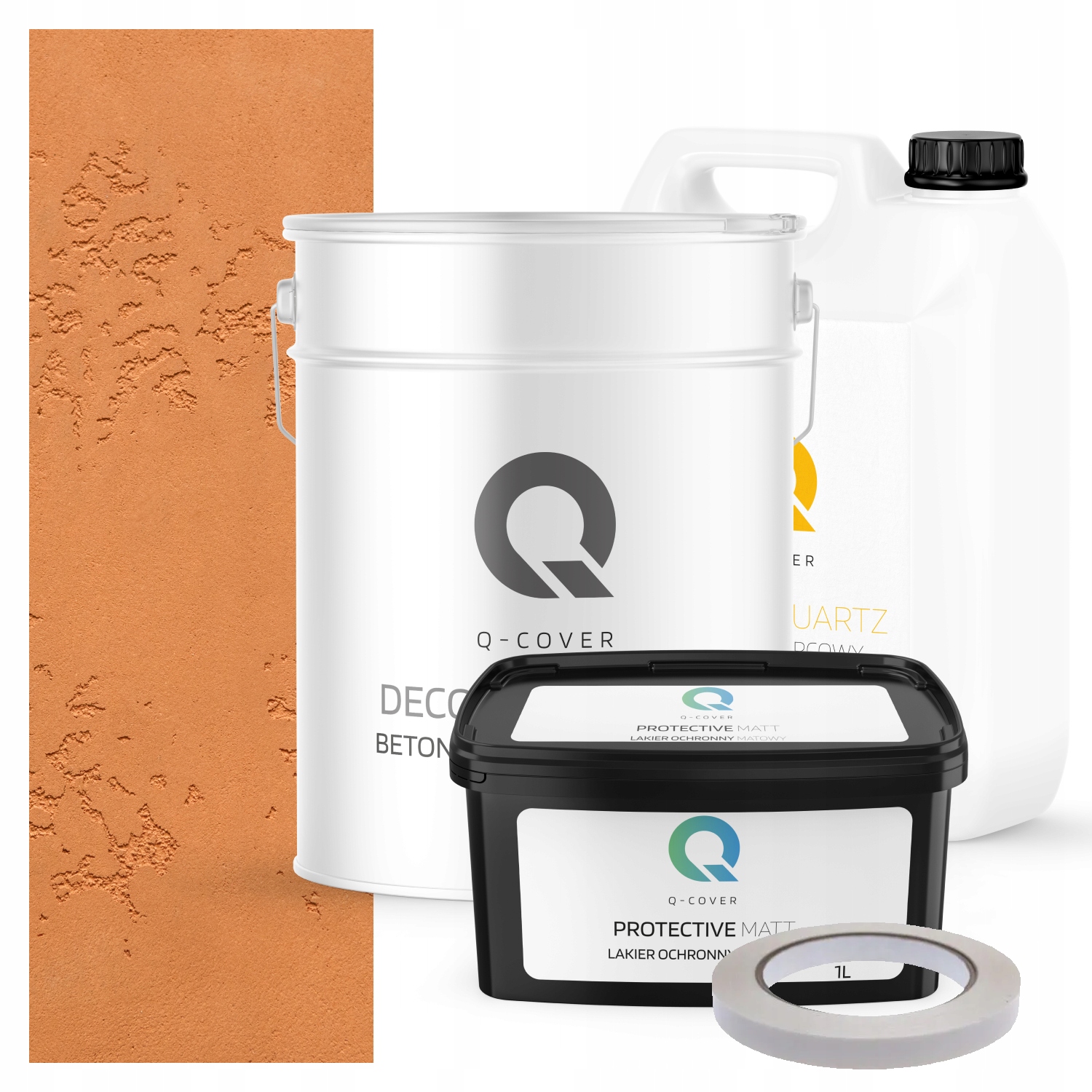 Vnější Architektonický Beton Hotová Omítka Karamelová Sada F596 10 m2