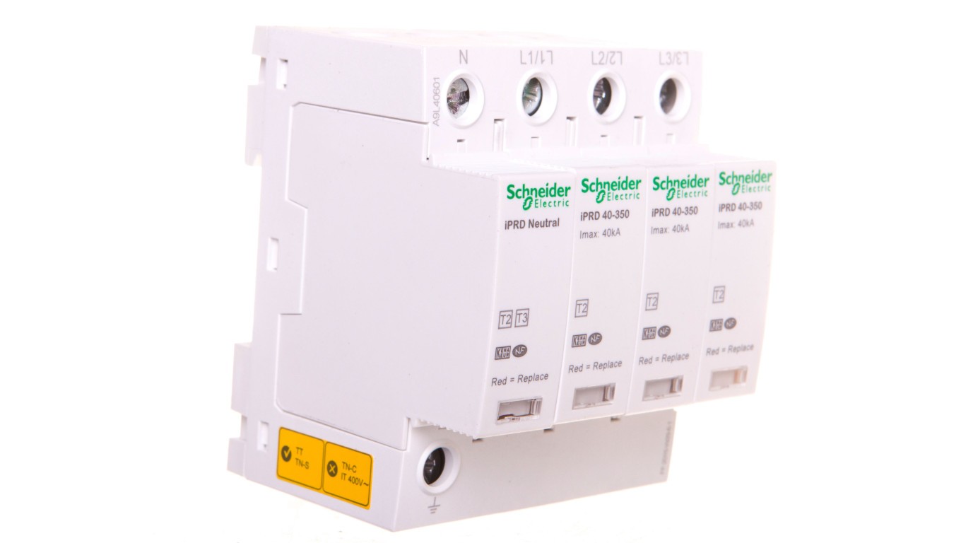 Ogranicznik Przepięć Schneider iPRD40 40kA 350V 3P+N Typ 2 A9L40601 A9L4060
