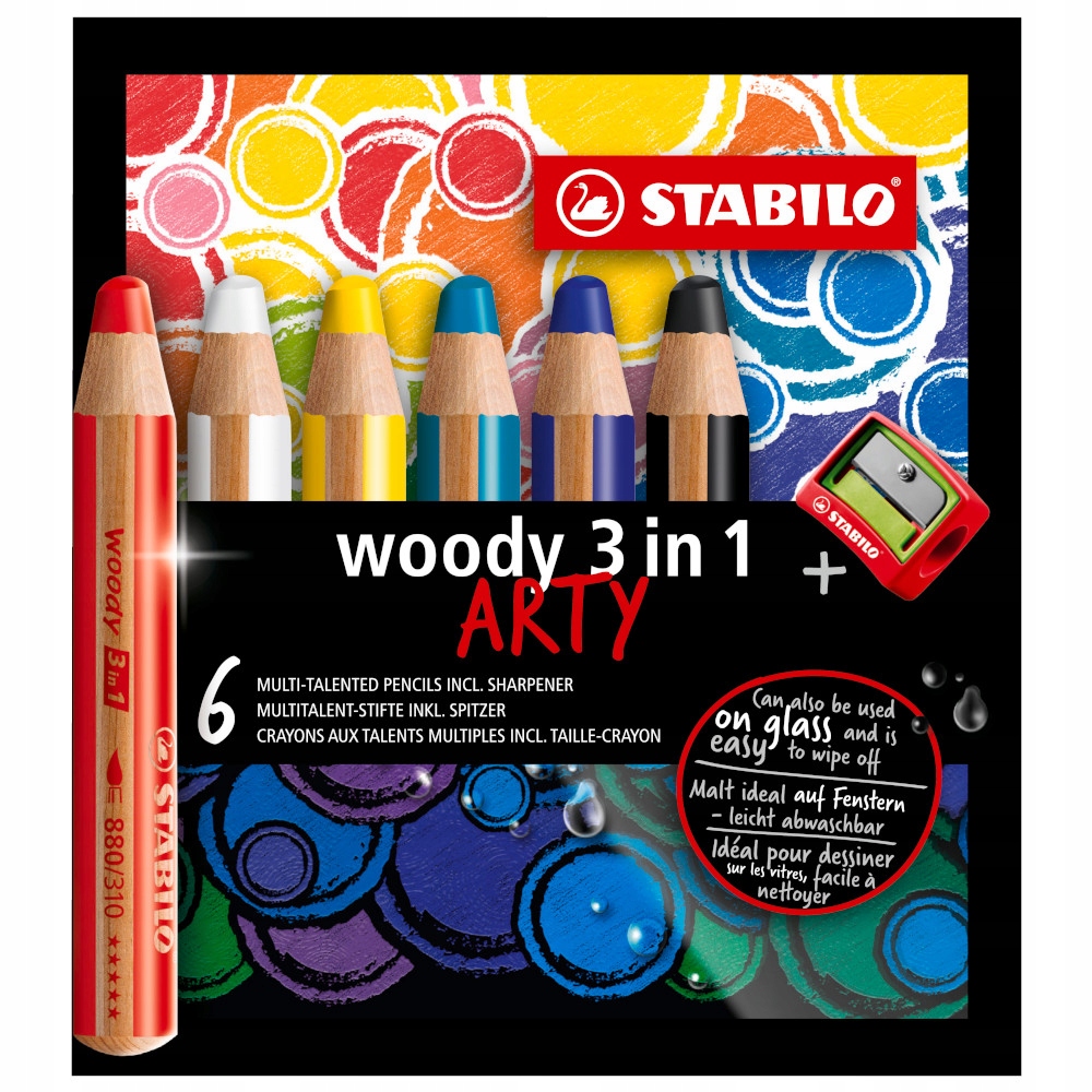 

Kredki Stabilo Woody z temperówką (6 sztuk)