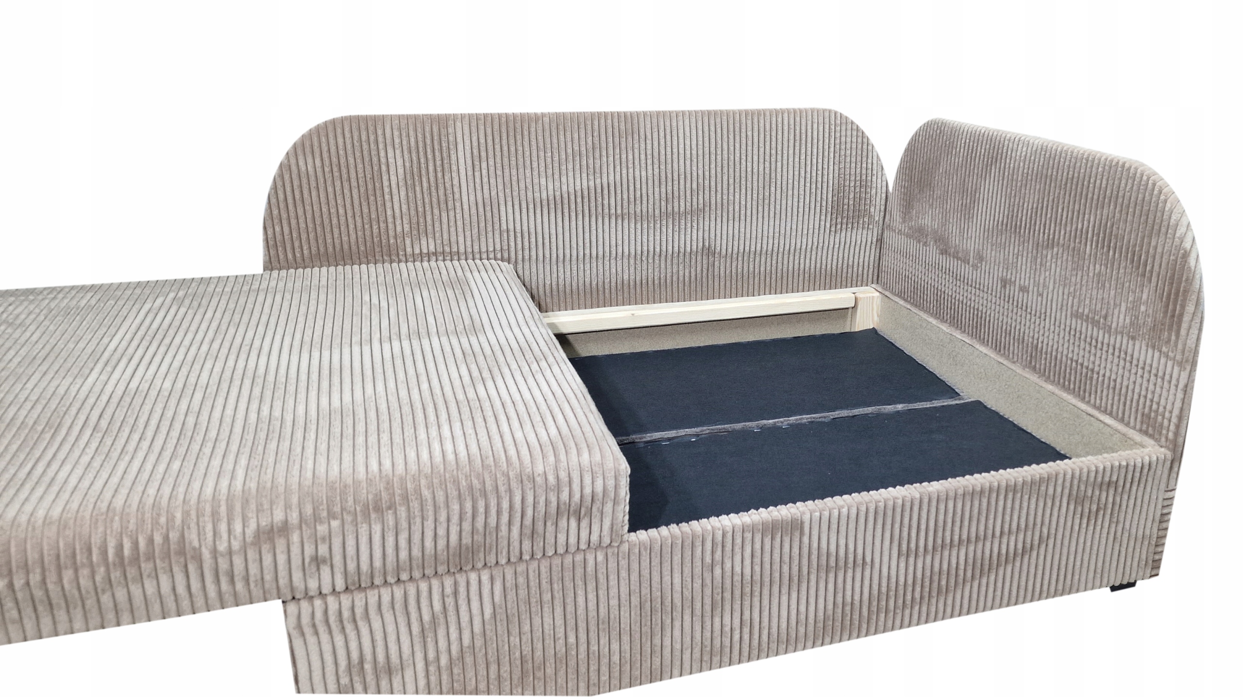 Narożnik KUBUŚ, rozkładane łóżko dla dziecka, sofa dziecięca, Sztruks Kod producenta Zoom1