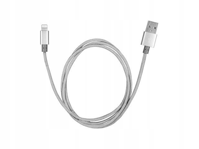 

Kabel Lightning(m)->usb-a(m) 1.5M Szary Mfi Opl