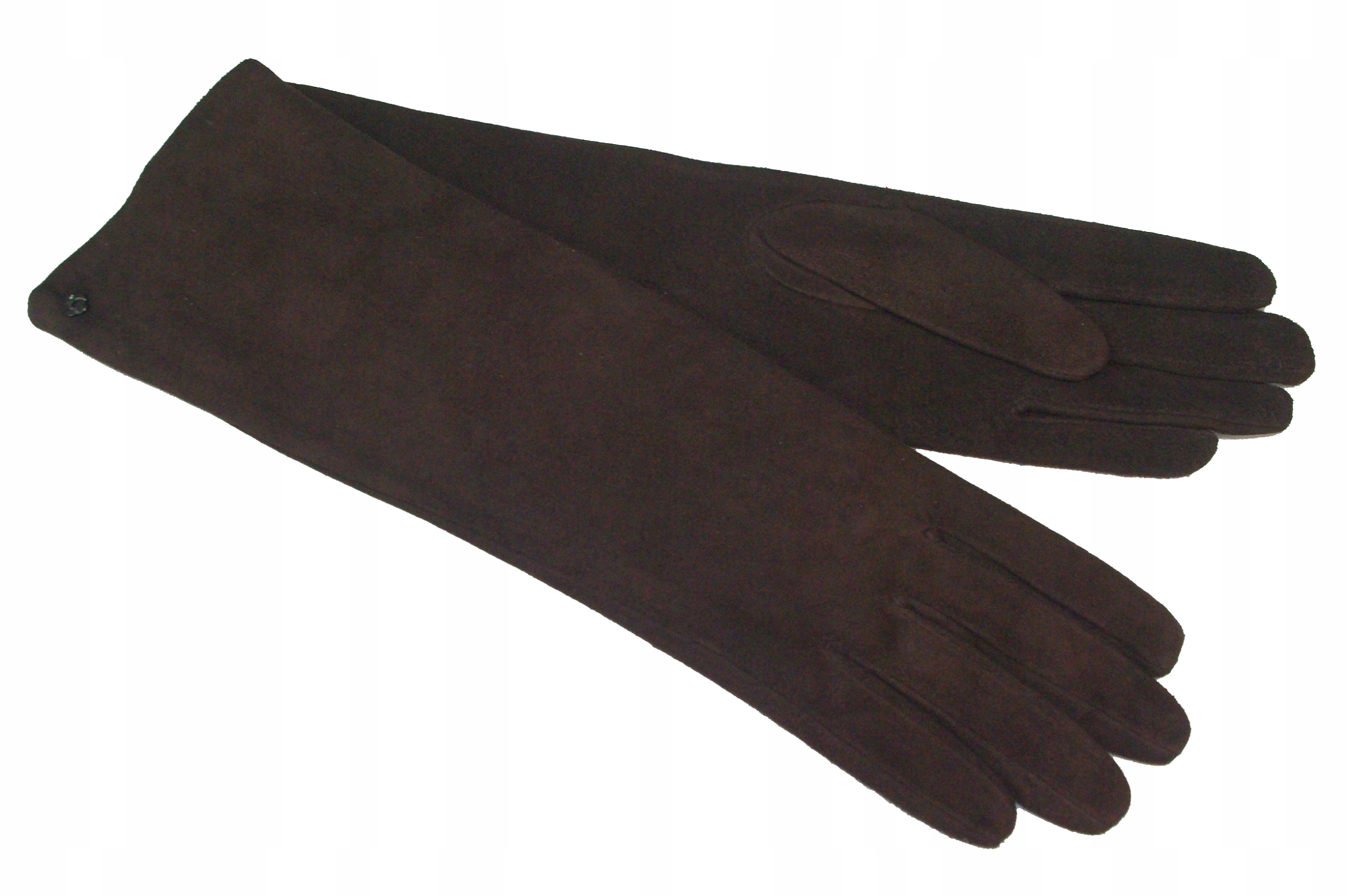Dámské rukavice z přírodní semišové kůže tmavě hnědé barvy 7 Samsonite