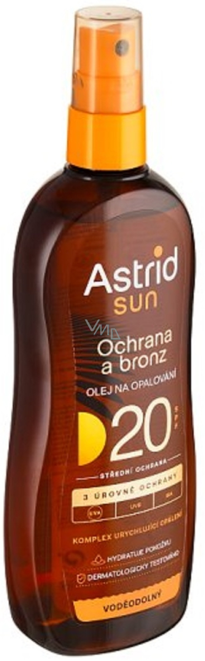 Olej na opalování Astrid 20 Spf