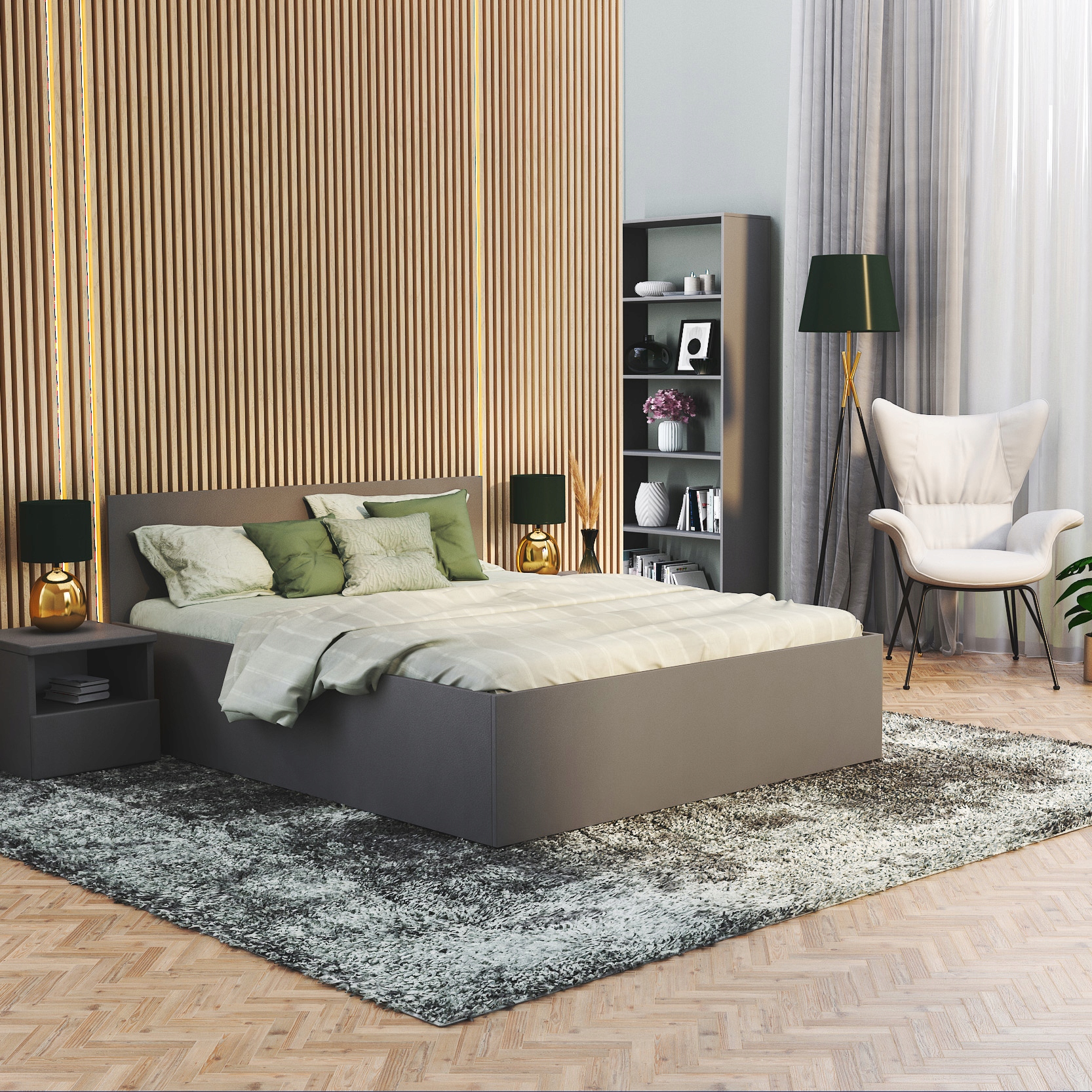 Postel 180x200 s roštem Panama D