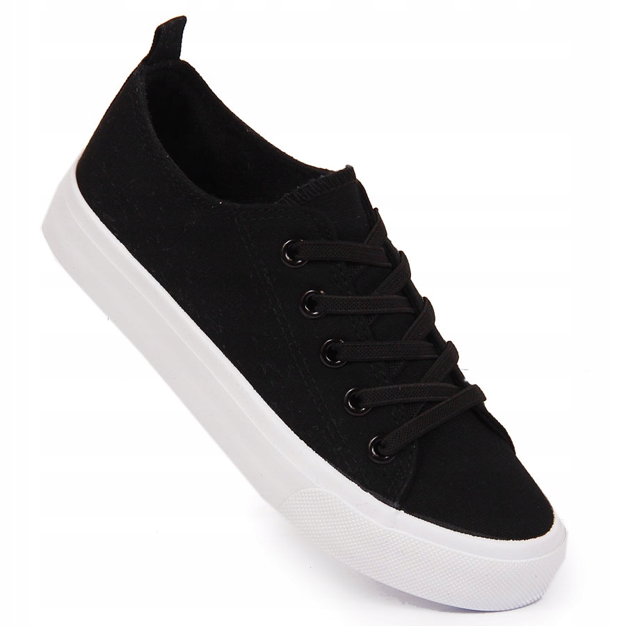 

Tenisówki trampki na gumki czarne Atletico 33