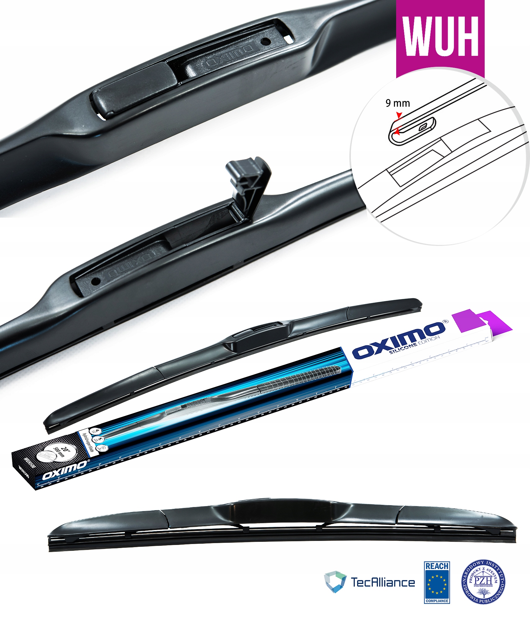 Oximo WUH525 Pióro wycieraczki hybrydowe 525mm