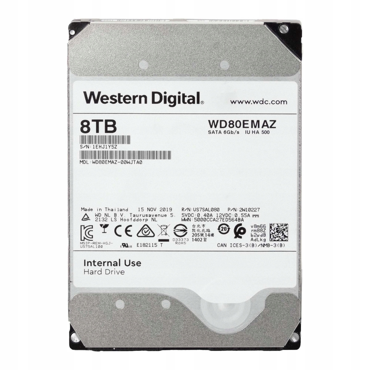 SATA 3.5インチHDD 8TB WD80EMAZ WD WD80EMAZ 8TB SATA 6Gb/s 5400 RPM 256MB CACHE - Sklep