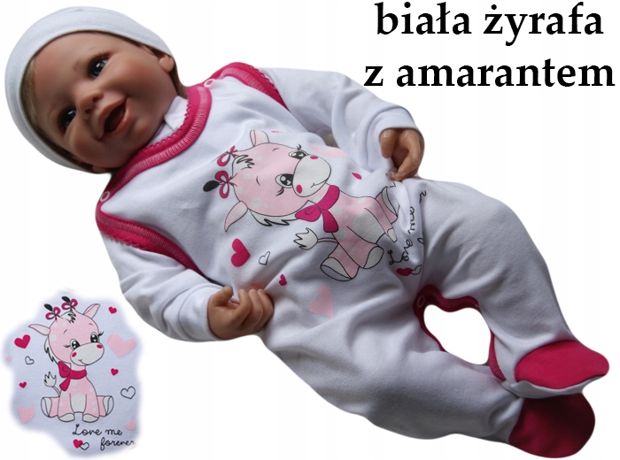 

Śpiochy śpioszki kaftanik 62 rozpinane bawełniane