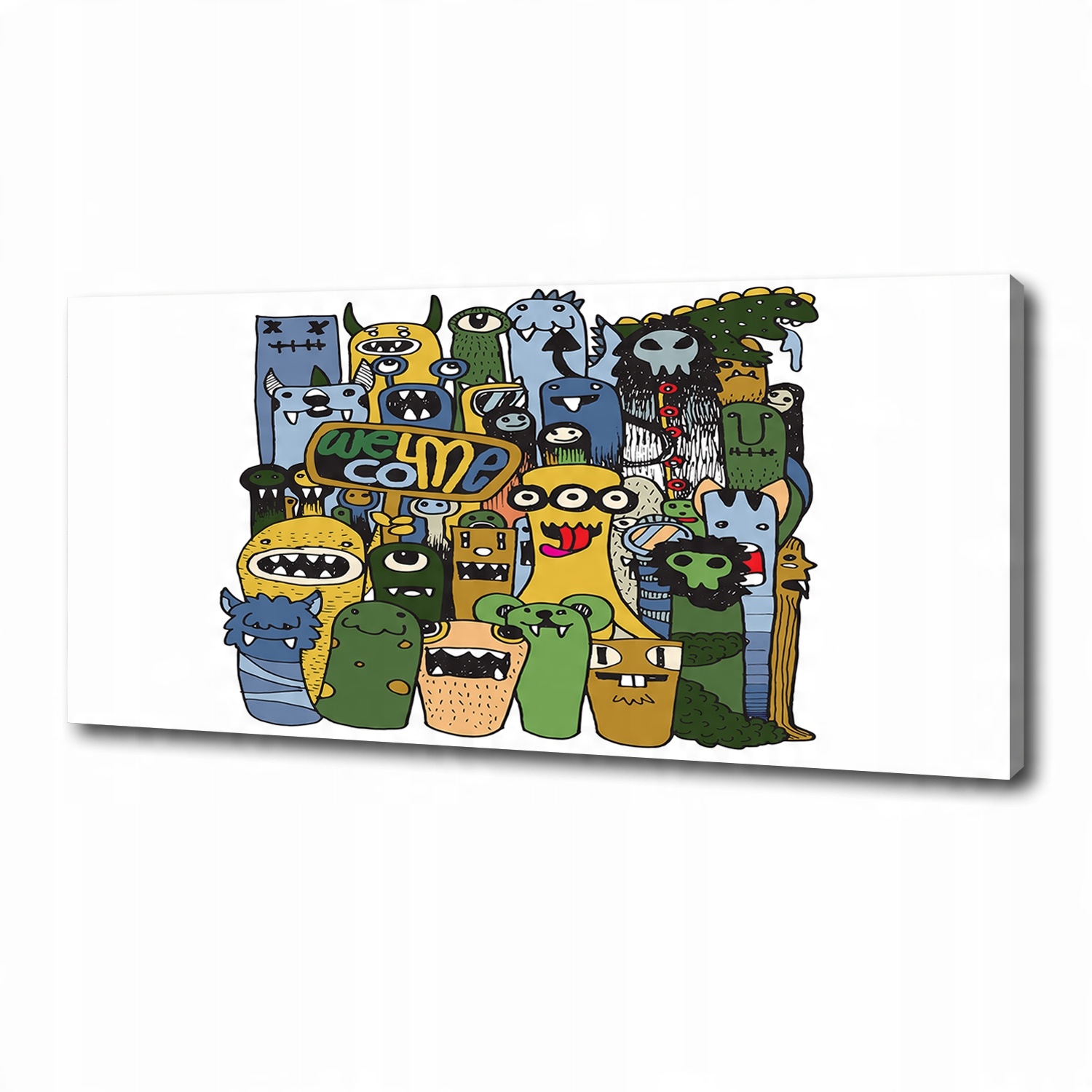 

Foto obraz na płótnie Szalone potwory 125x50 cm