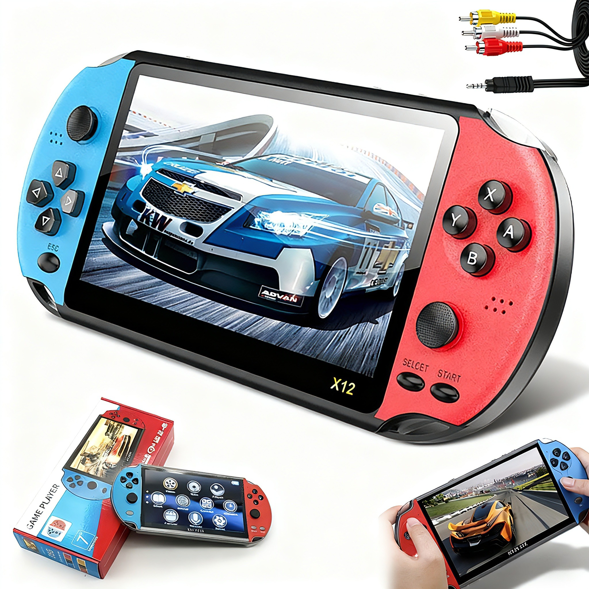 Mini Konsola Przenośna Z 2700 Grami 7-CALOWY Ekran 16GB