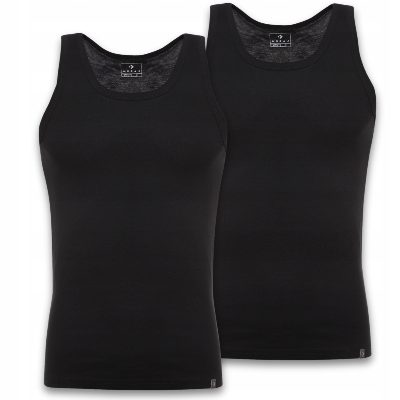 PODKOSZULEK MĘSKI Na Ramiączkach Gładka 100% Bawełna Zestaw 2szt. MORAJ XXL