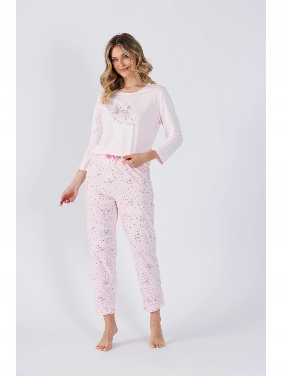 M-Max Pyžamo 1498 Pudrová Růžová, XL