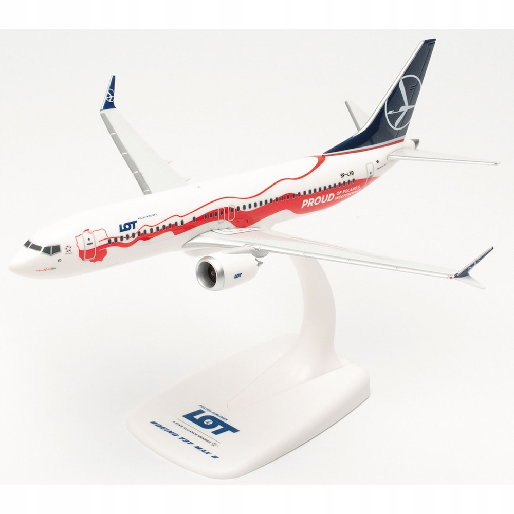 Model Boeing B737 Max 8 Lot Sp-lvd Ppc 1:200