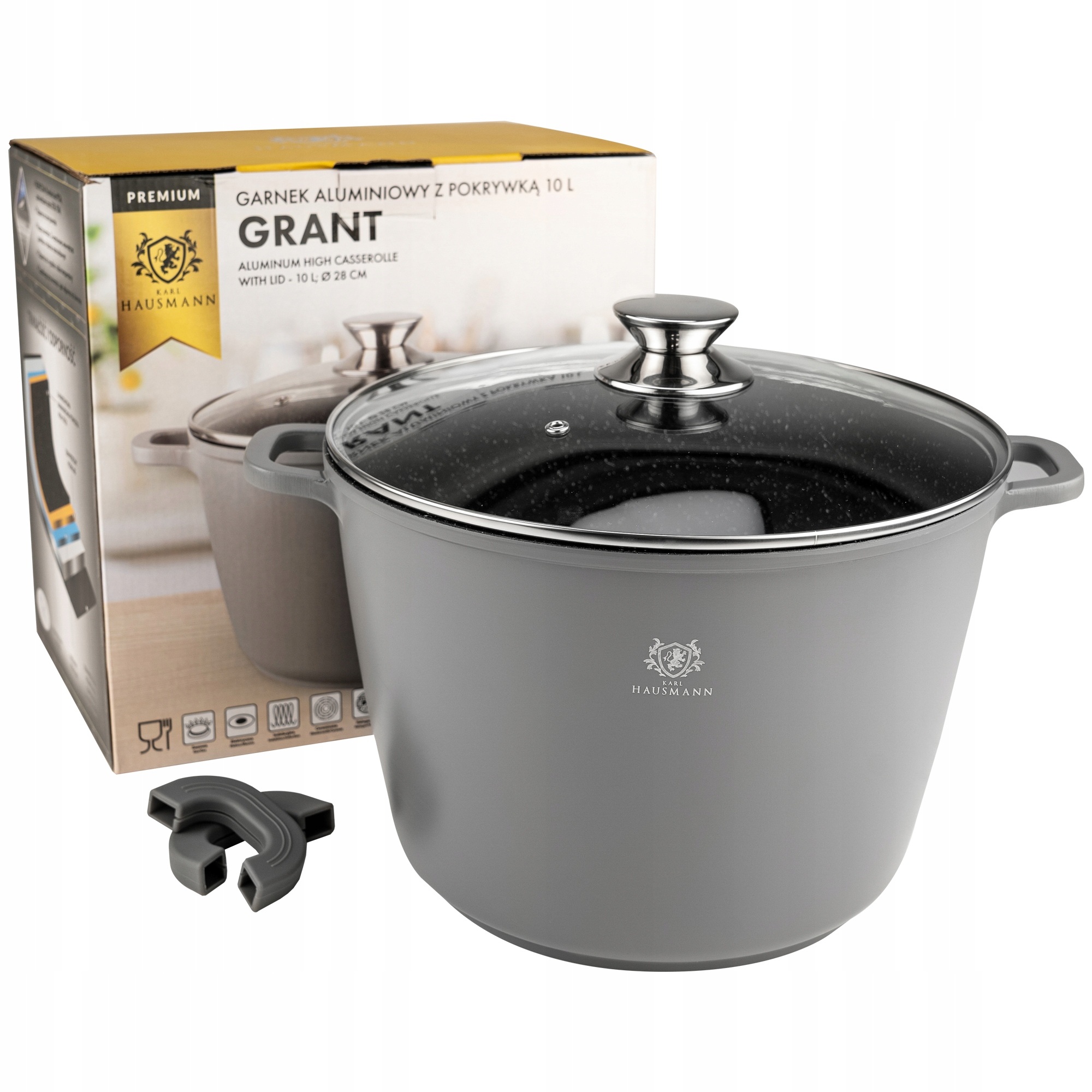 

Garnek Granitowy 10 L Indukcja Non Stick