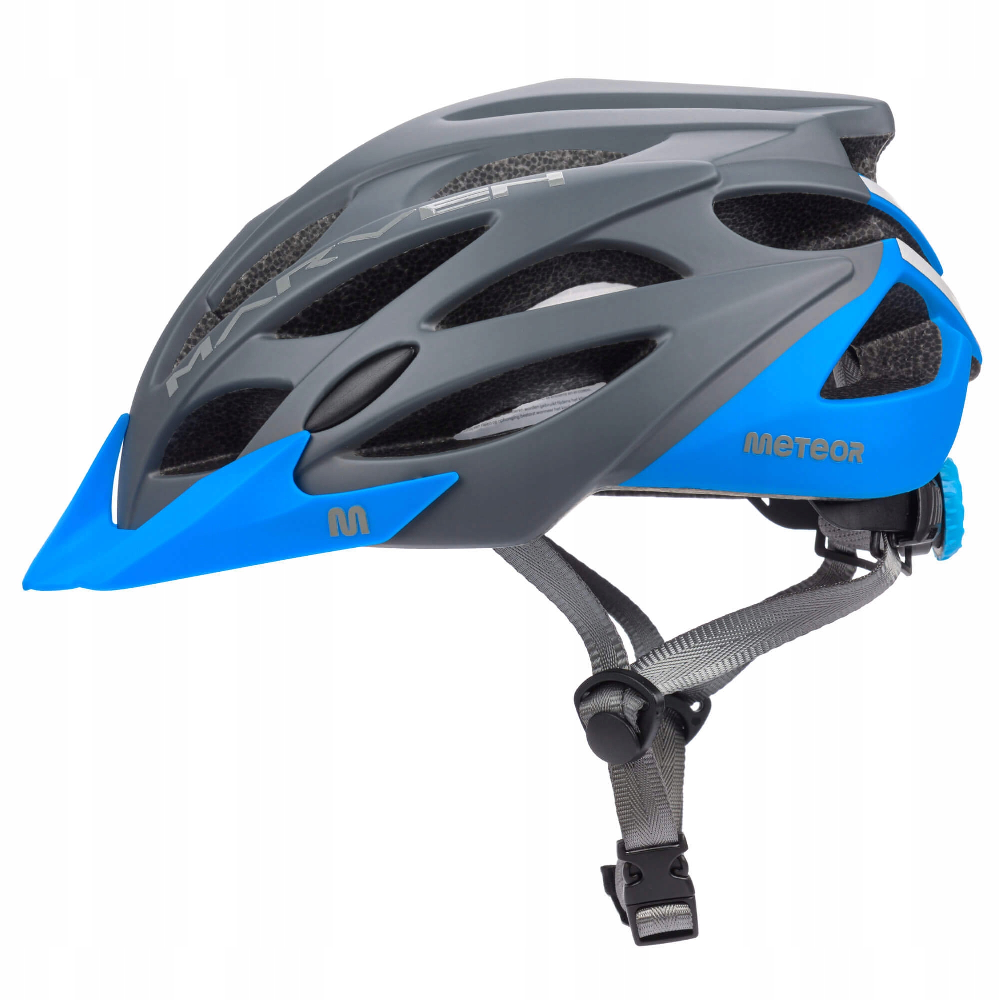 Kask Rowerowy Regulowany Meteor Marven S 52-56cm siatka otwory wentylacyjne
