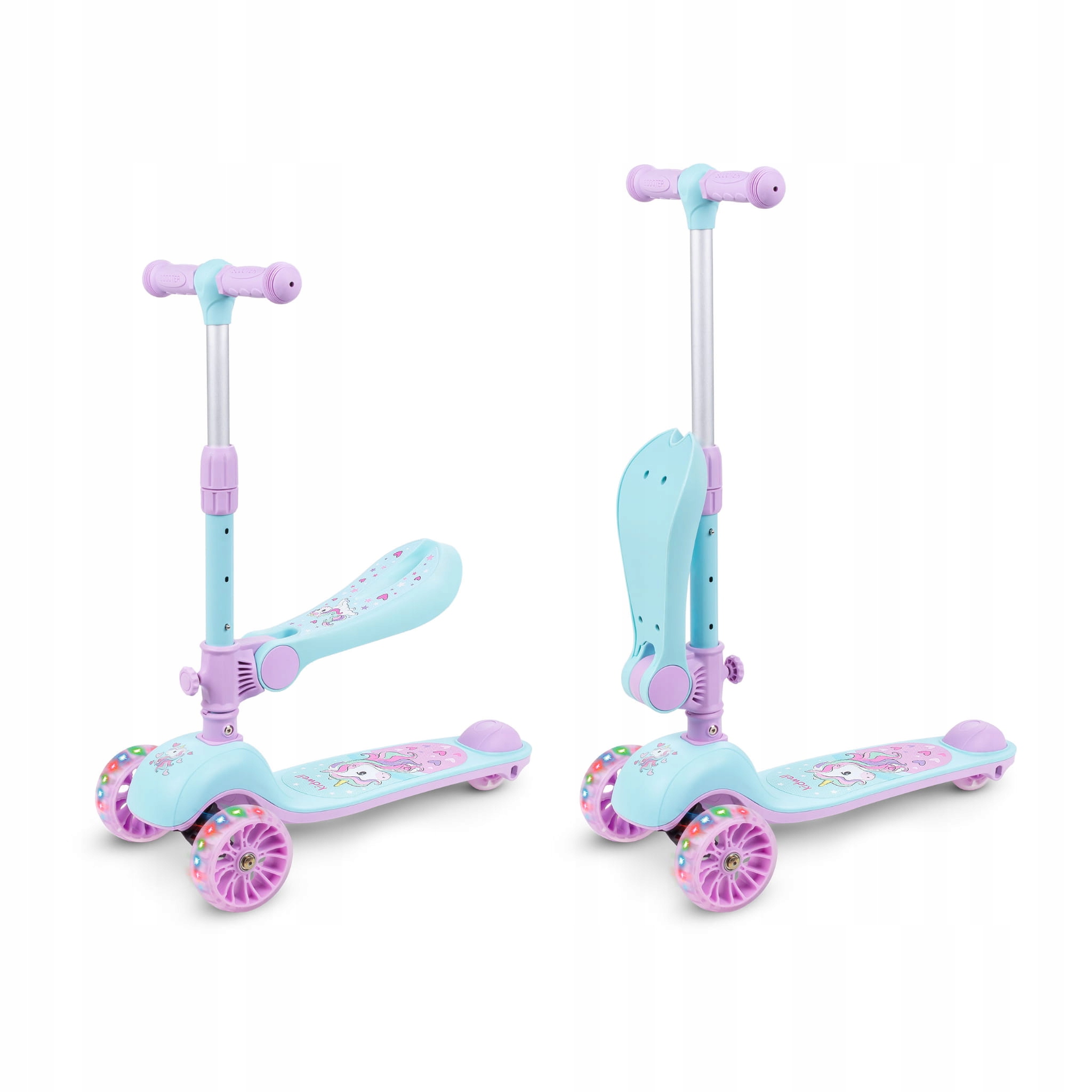 Hulajnoga balansowa z siodełkiem jeździk unicorn Rodzaj trójkołowa