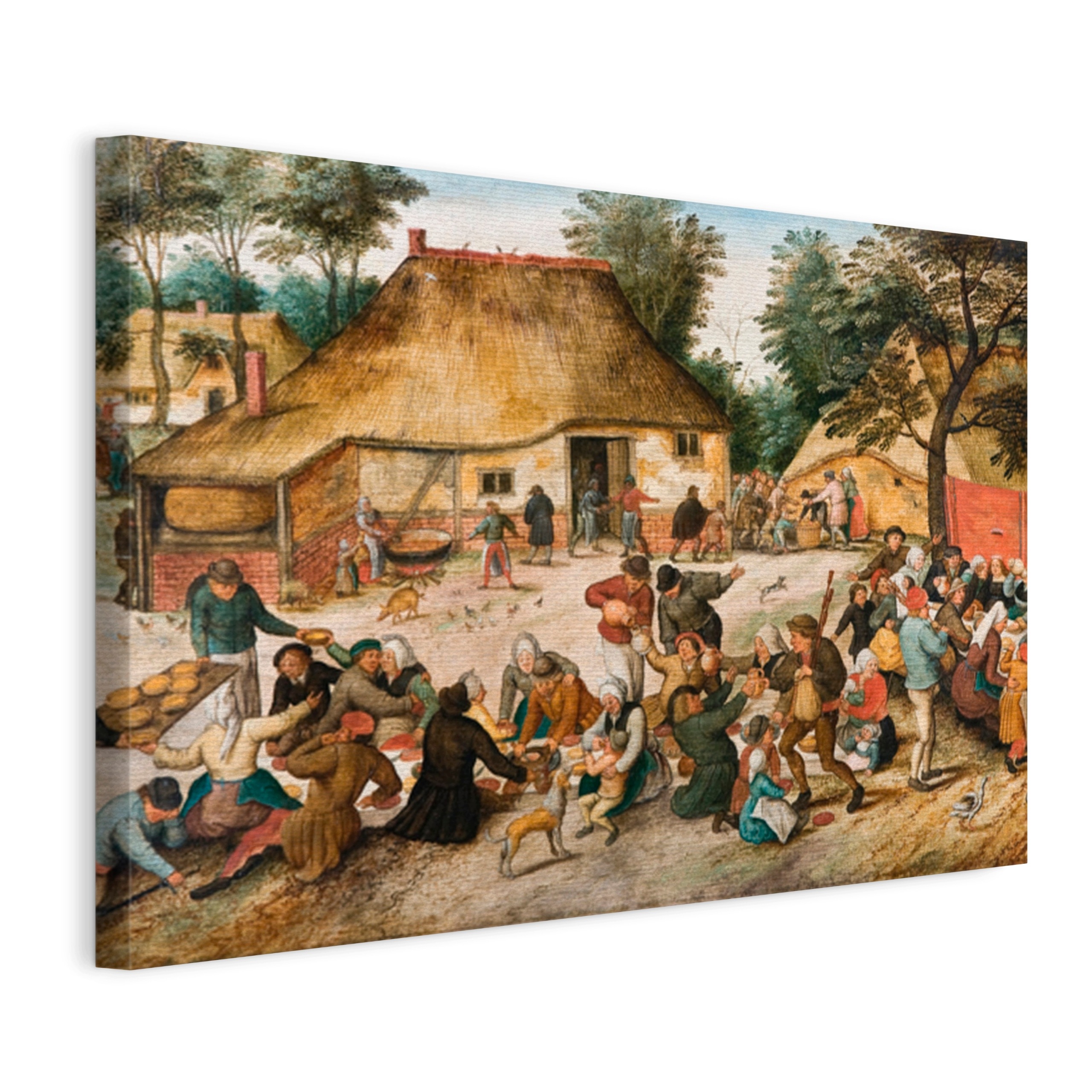 Obraz Na Plátně Pieter Brueghel Mladší Chlapecké Svatební Hostina 60x40