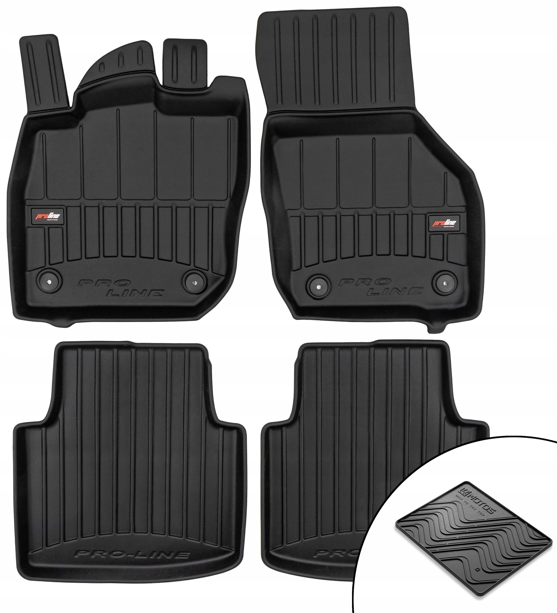 3D gumové rohože Volkswagen Passat B9 od roku 2023 rohož zdarma