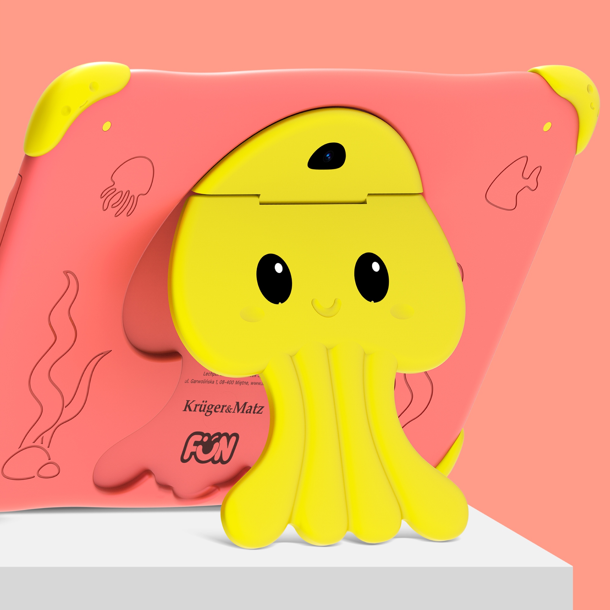 Tablet dla dzieci edukacyjny Kruger&Matz 8" FUN 808 3/32GB WiFi Android 13 Kolor czerwony