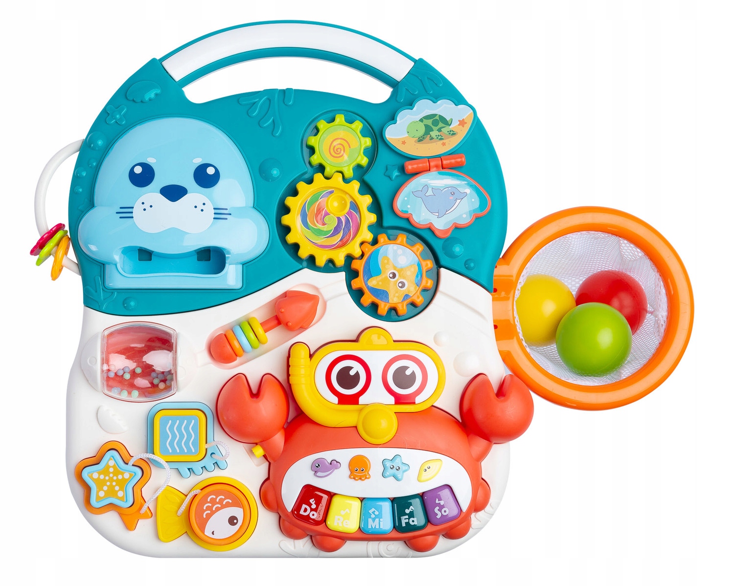 INTERAKTYWNY PCHACZ CHODZIK STOLIK EDUKACYJNY 3w1 PIANINKO TOYZ SPARK Marka Toyz