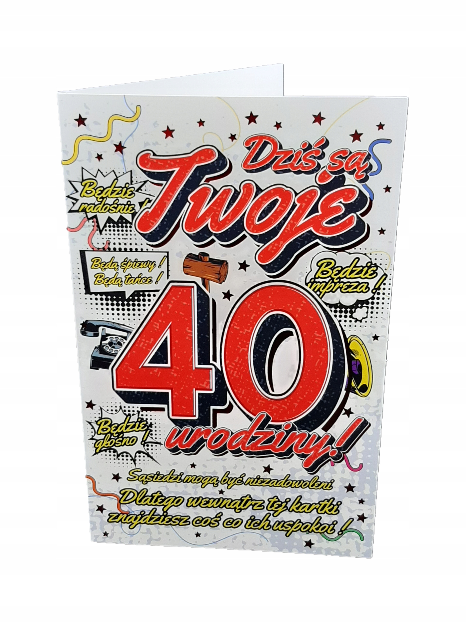 

na 40 urodziny dla kobiety kartka