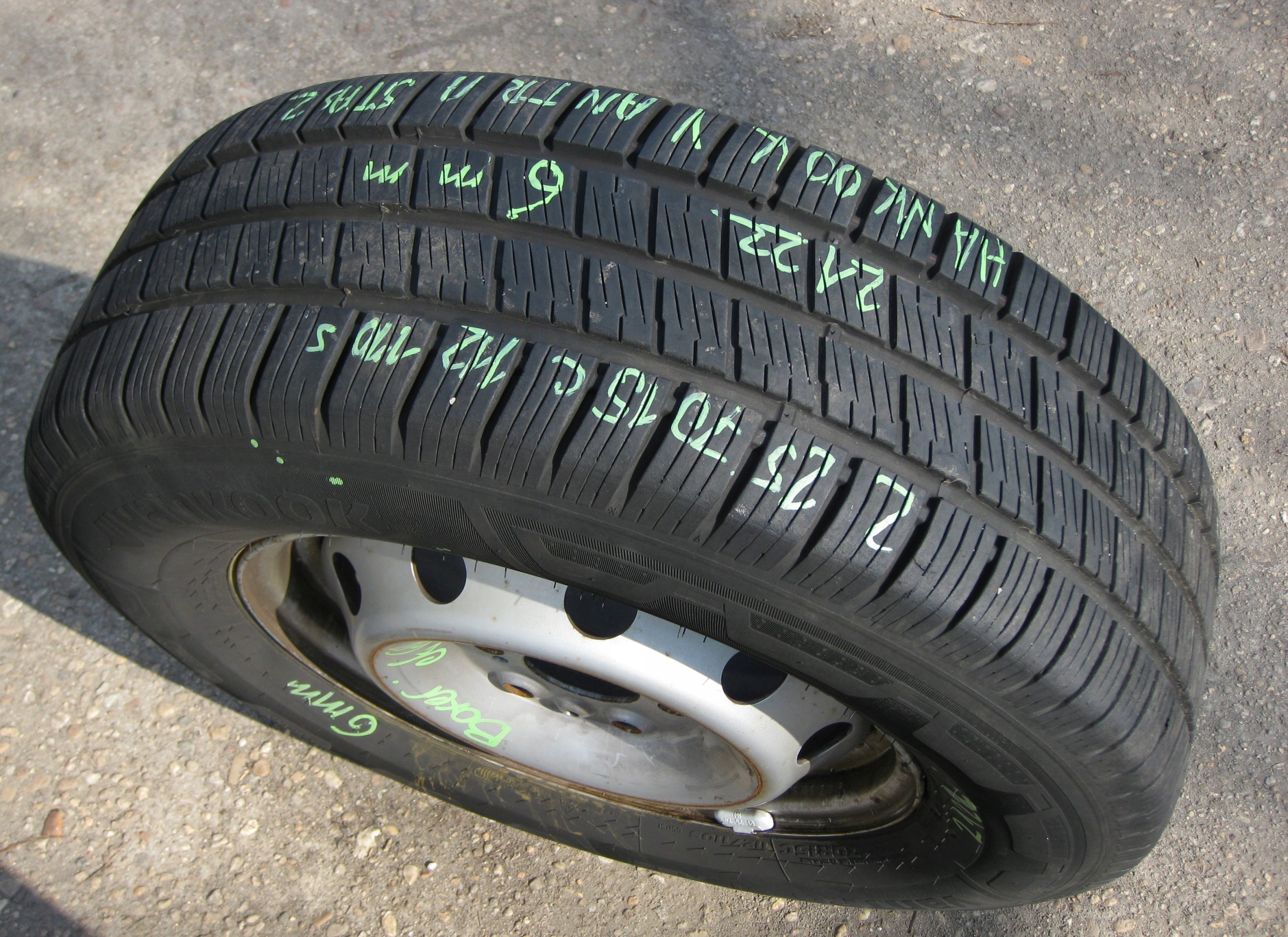 BOXER JUMPER wheel spare 225/70/15 6MM