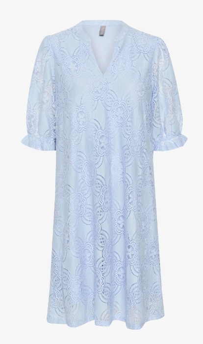 Culture Olu šaty s krajkou, modrá, velikost L