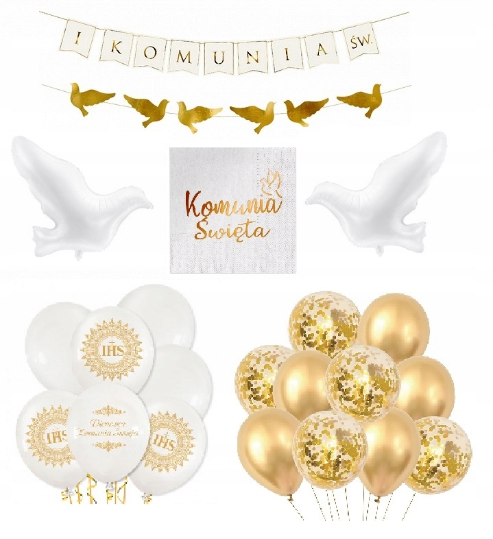 

Zestaw Pierwsza Komunia Święta Balony nr 5