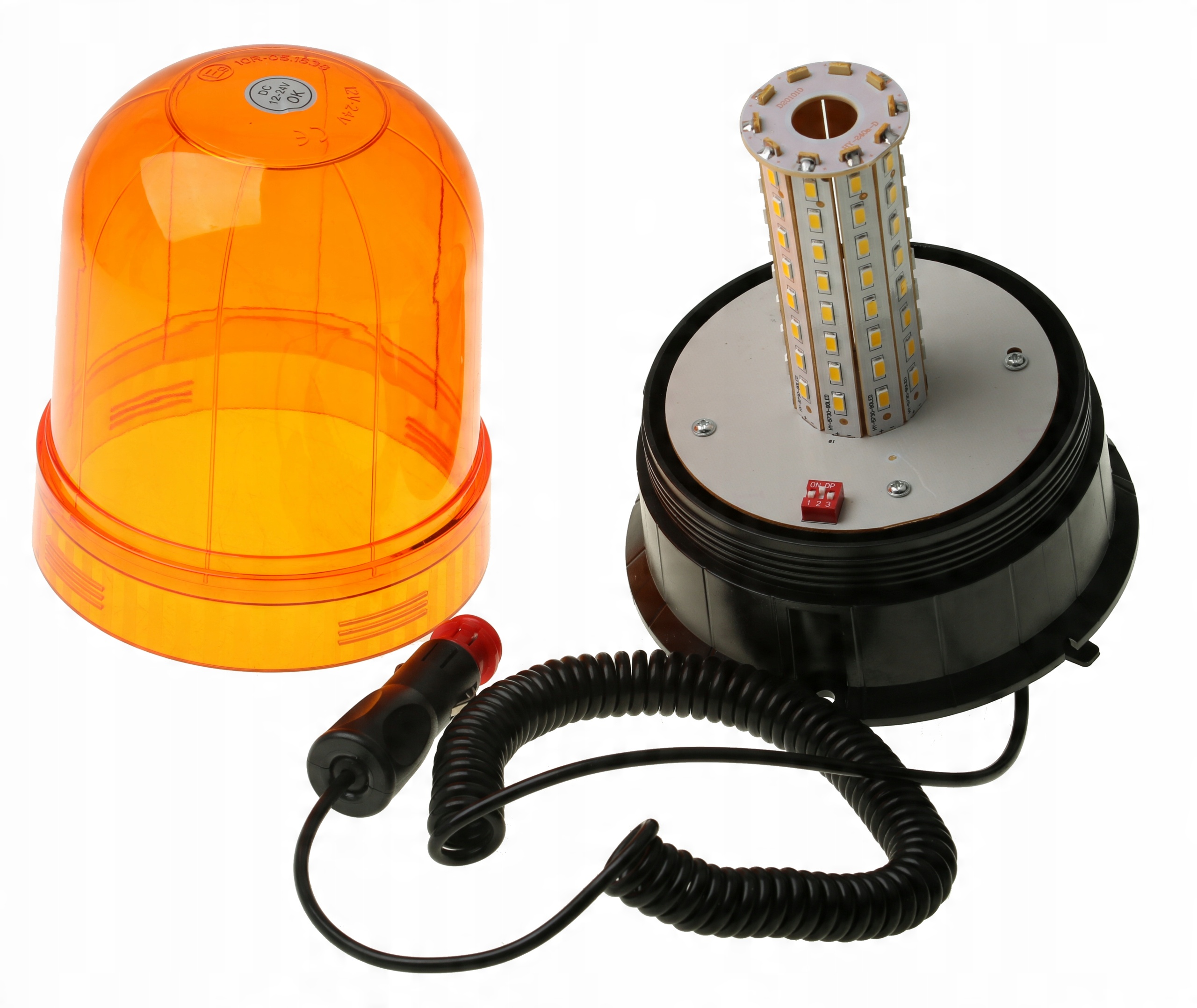 

Lampa Błyskowa Ostrzegawcza Kogut Magnes 12-24 Led