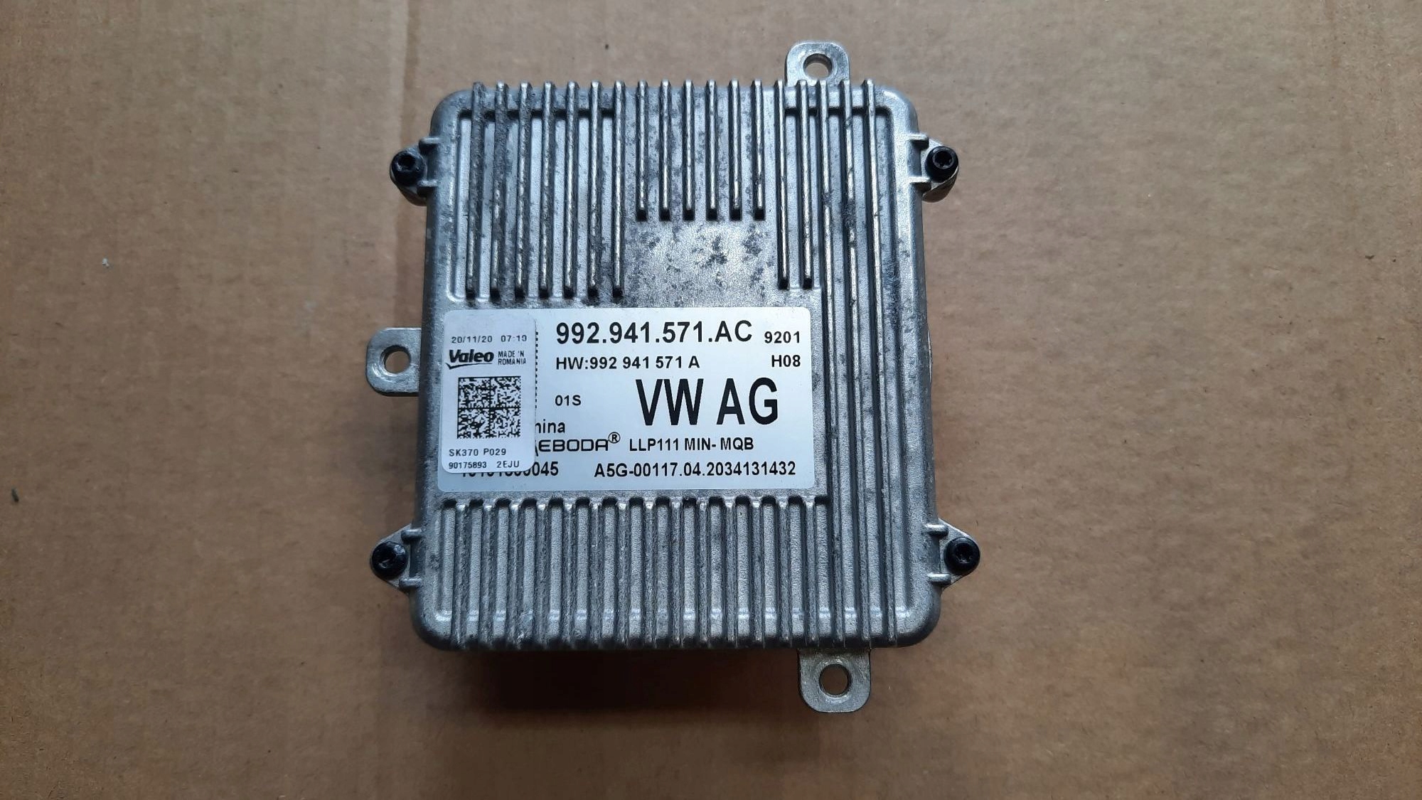 control unit module LED VW AUDI SKODA 992941571AC