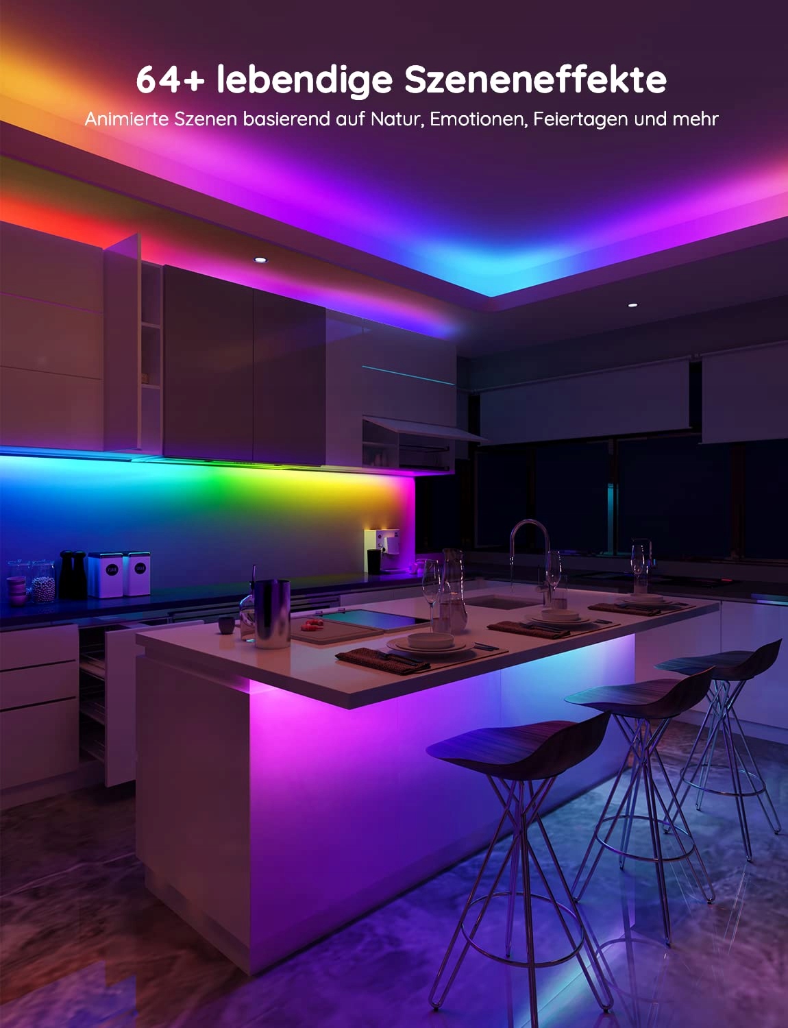 GOVEE RGBIC Pro LED 10m z Alexa Google Asystentem i Aplikacją — miniatura 8