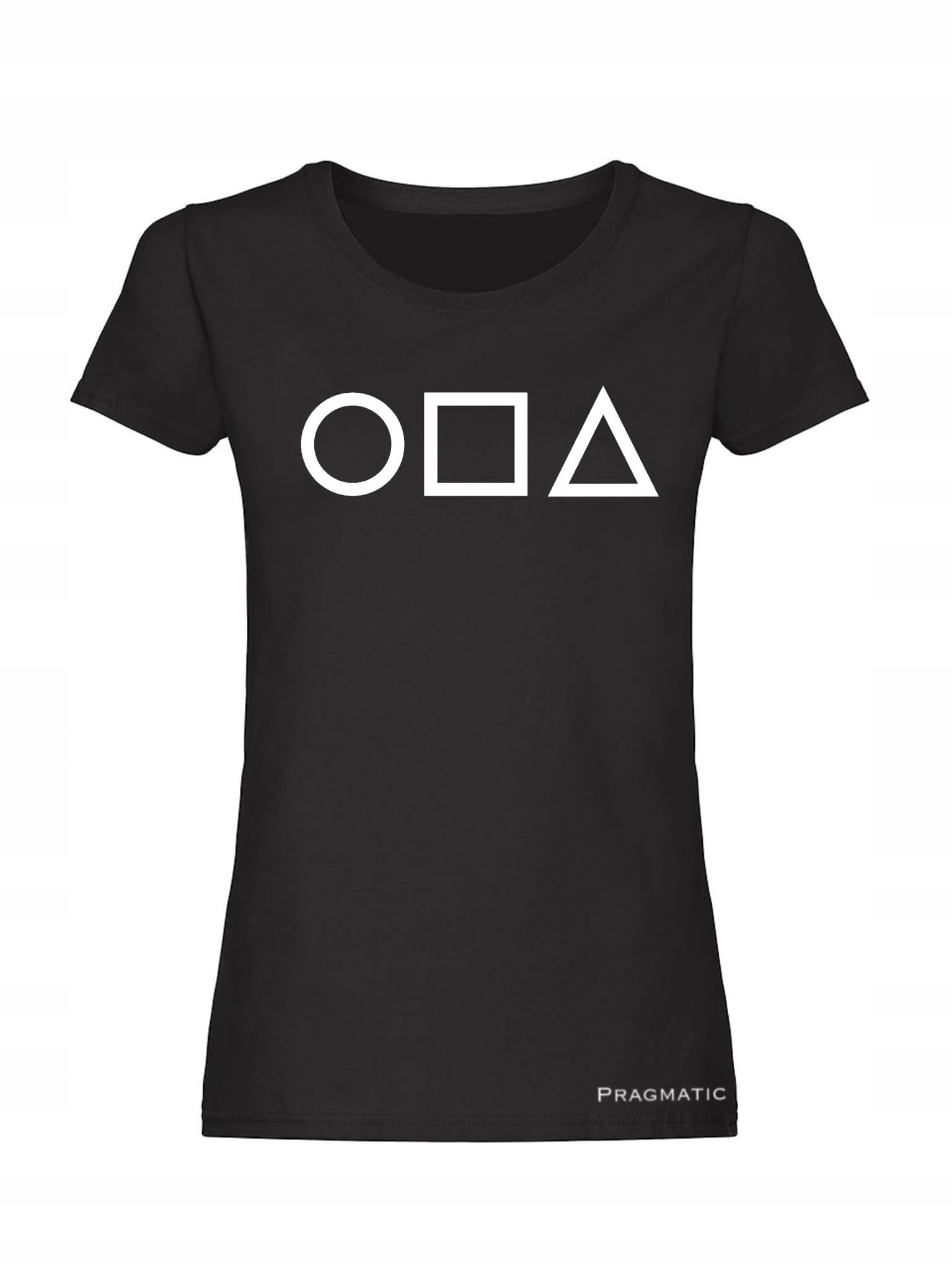 

Koszulka Damska Czarna T-shirt Squid Game XXL