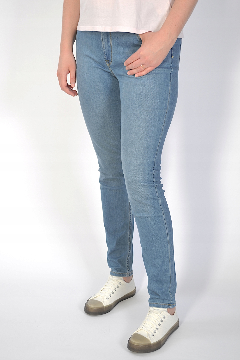 Lee Scarlett Skinny MID Blue tenké dámské džíny úzké nohavice 30/31 W30 L31