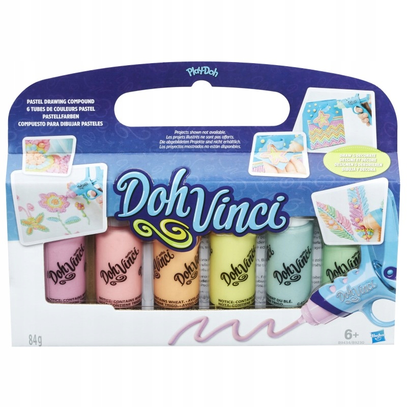 

Hasbro Play Doh Vinci Ciastolina 6-PAK Pastelowe