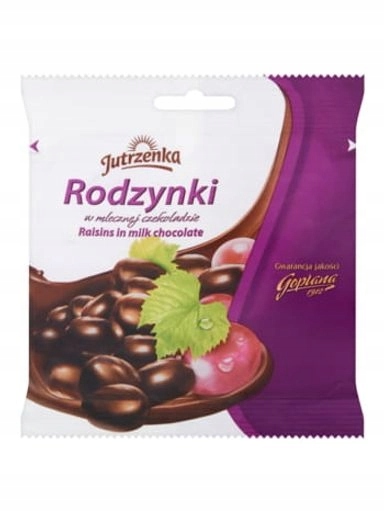 6 x Jutrzenka Rozinky v mléčné čokoládě 80 g