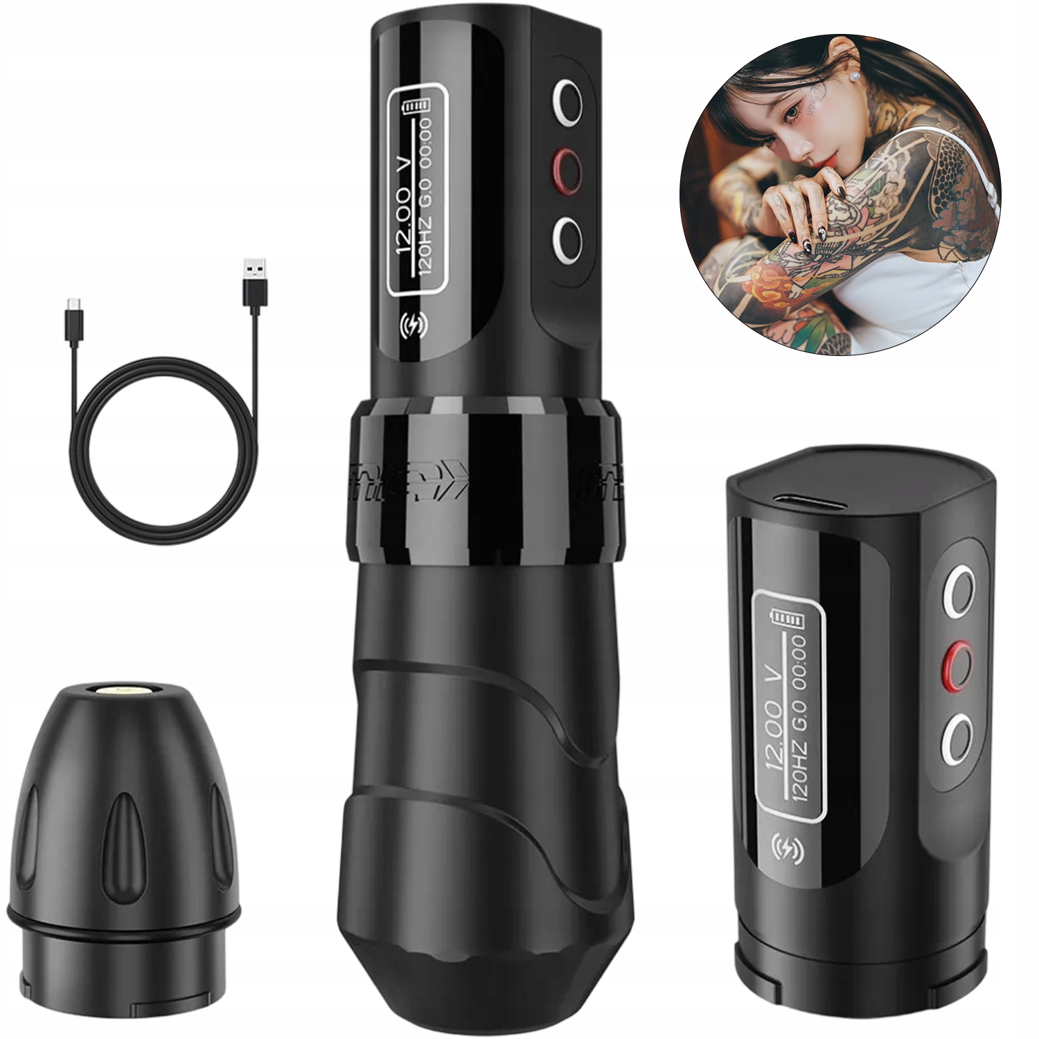 Profesionální Multifunkční Na Tetování S Baterií 2000 MAHX2
