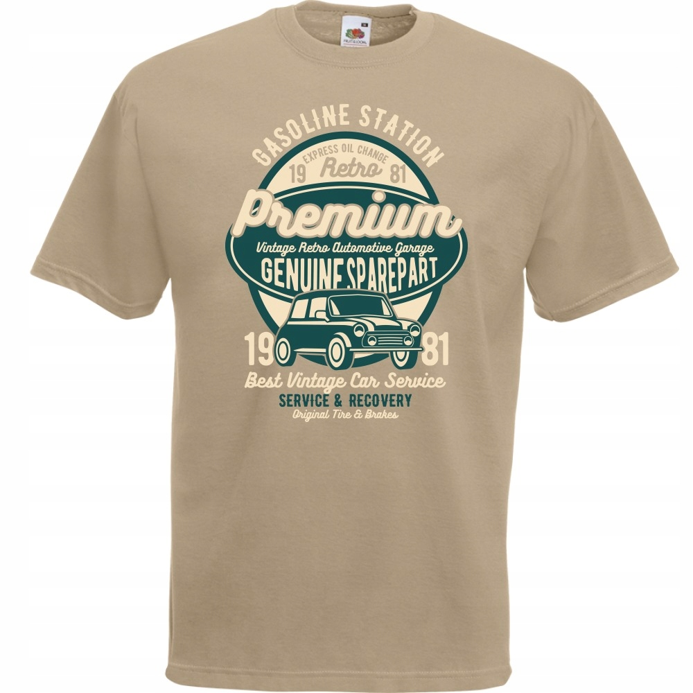 

Koszulka samochód auto oldschool S khaki