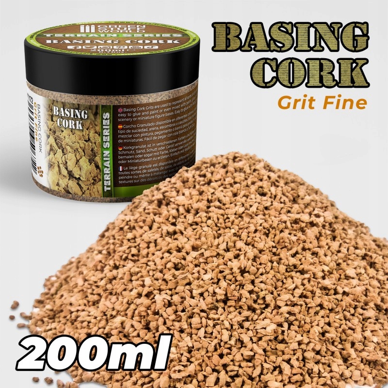 Fine Basing Grit - 200 ml Cork Grit Thin
