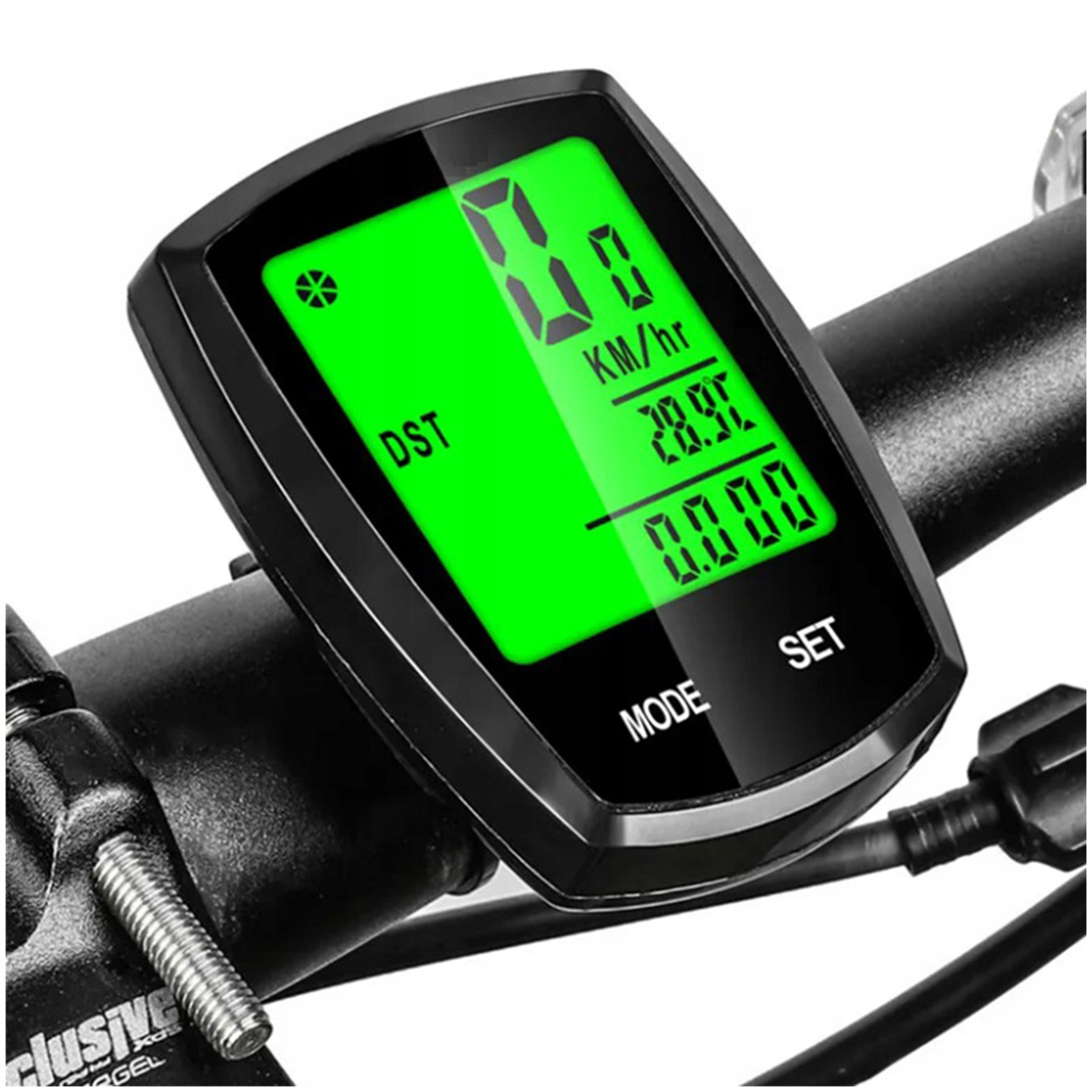 LICZNIK ROWEROWY BEZPRZEWODOWY- DO ROWERU MIERNIK PRĘDKOŚCI WODOODPORNY LCD Rodzaj bezprzewodowy