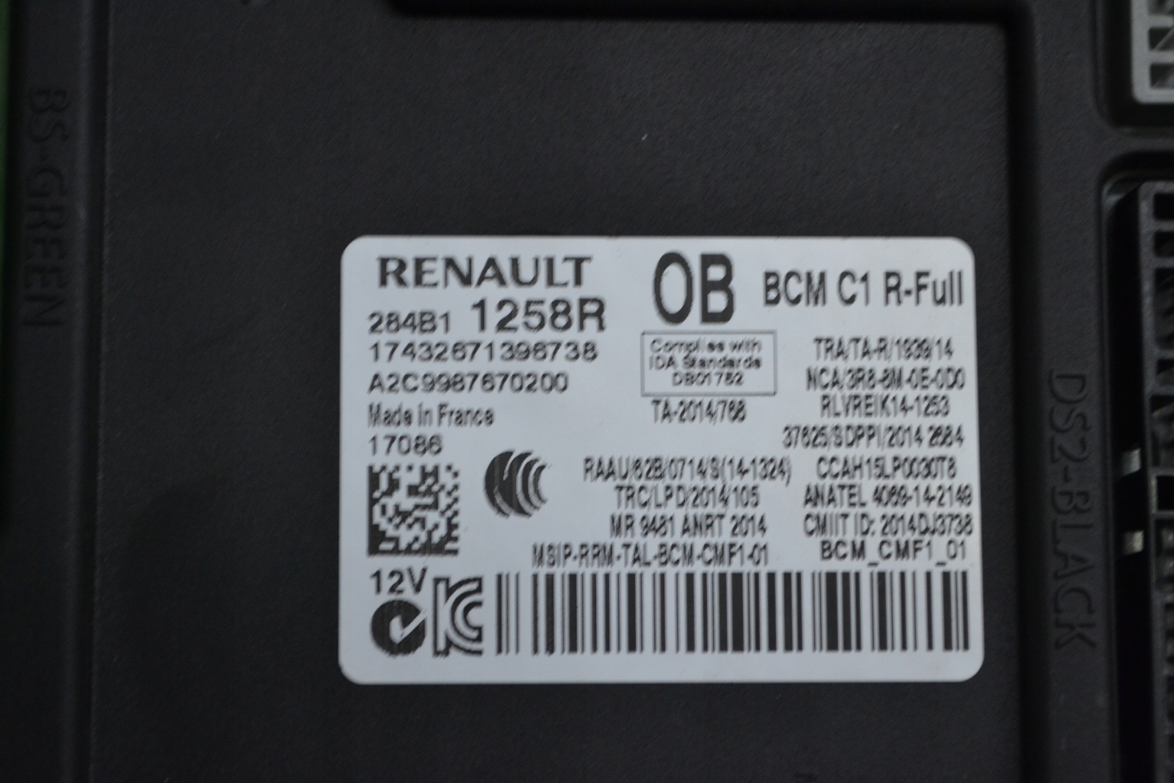 modulo Centralina BCM RENAULT TALISMAN 284B11258R